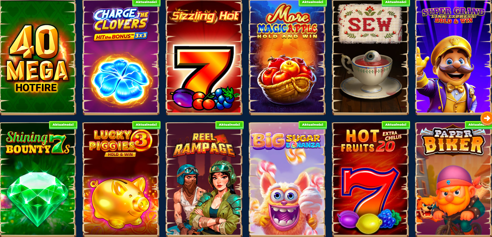 Kolekcja gier kasynowych Wazamba